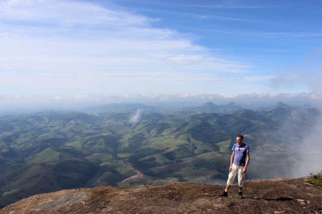 At the top of the Pico do Papagaio, Minas Gerais, Brazil